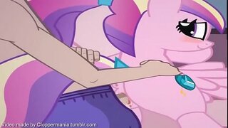 Cadance eu une nuit pleine de sexe - Mon Petit Poney